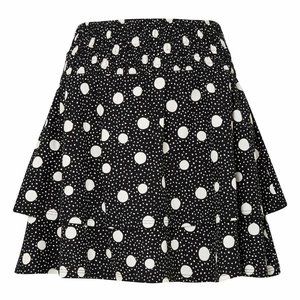 Topshop Tiered Polka Dot Skirt